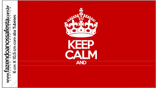 Keep Calm: Etiquetas para Candy Bar para Imprimir Gratis.