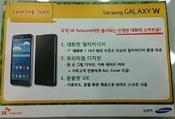 Samsung Galaxy W Menampakkan Diri 