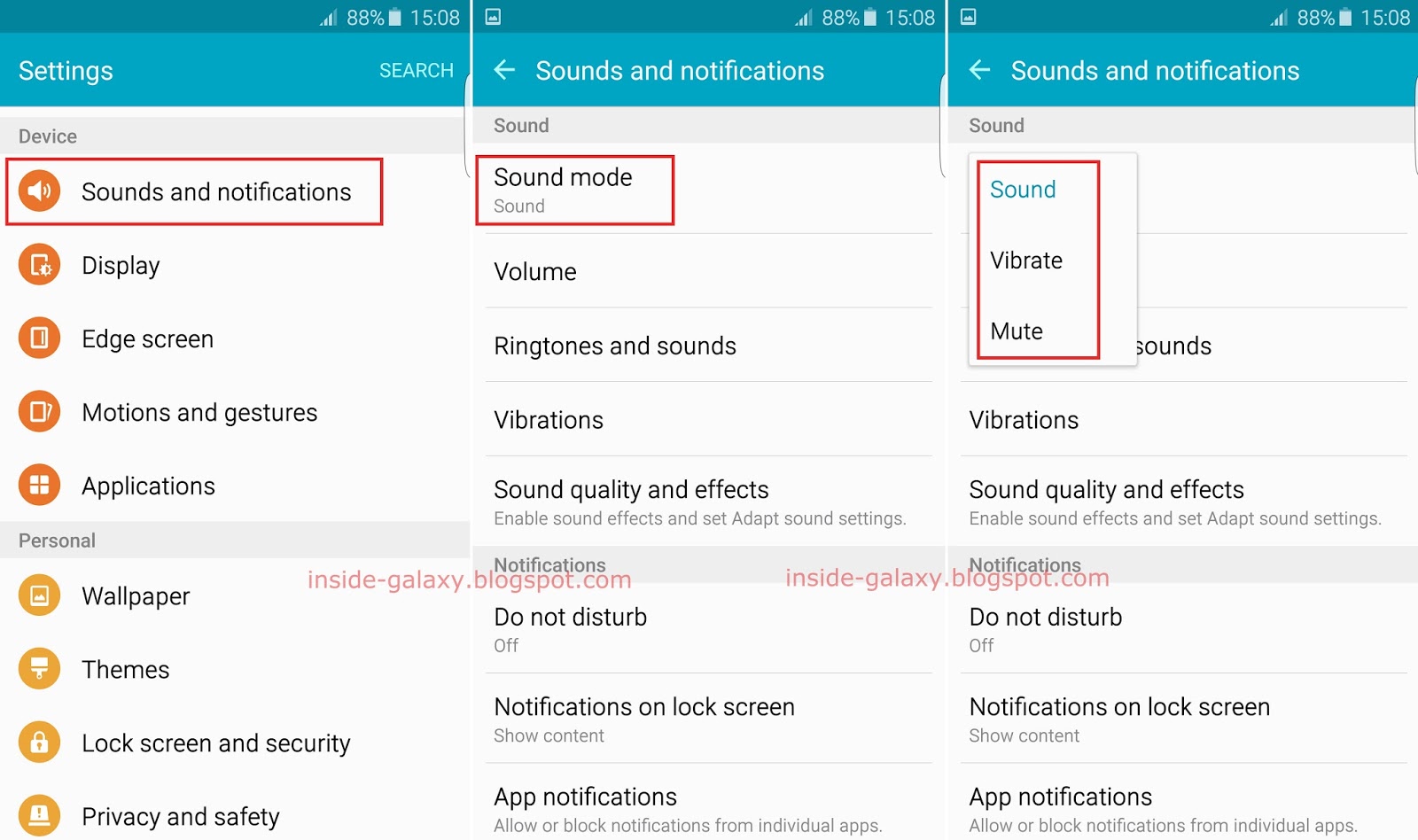Inside Galaxy: Samsung Galaxy S6 Edge: How to Change Sound Profile in ...