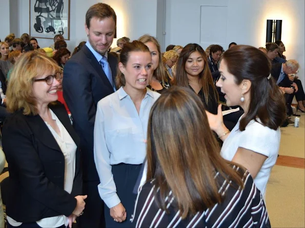 Crown Princess Mary attend networking event related to the organization 'Women Deliver'  at the Ministry of Foreign Affairs of Denmark