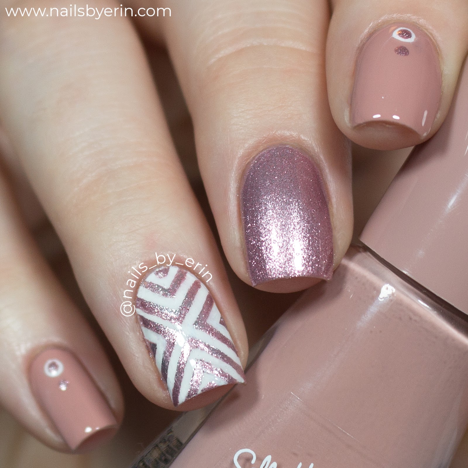 Nailsbyerin Rose Gold X Nails Sally Hansen Insta Dri Review I Just Thought These Pink Toned Shades Went Together So Well Think This Is A Beautiful Color