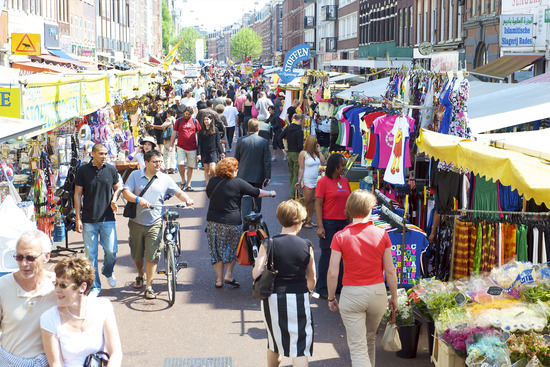 Los mercados callejeros de Ámsterdam, Holanda, viajes y turismo