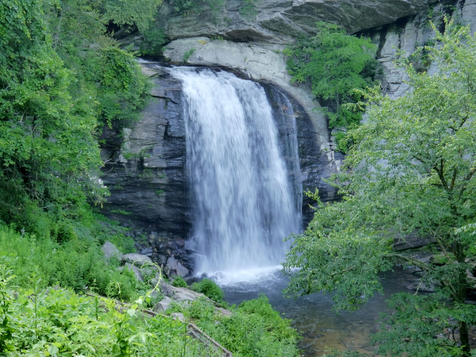 American Travel Journal Looking Glass Falls Pisgah National Forest