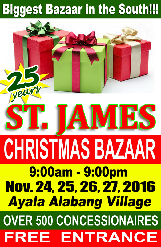 Manila Shopper St. James Christmas Bazaar 2016 Marks 25 Years!