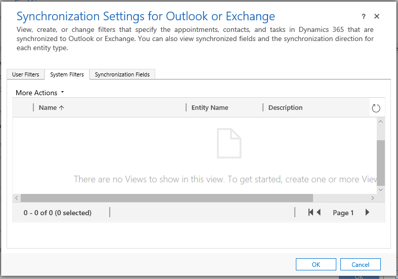 MICROSOFT DYNAMICS 365 SYSTEM SETTINGS OUTLOOK/EXCHANGE AND DYNAMICS