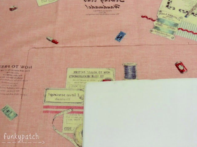 paso a paso para hacer una funda de tela para carpeta