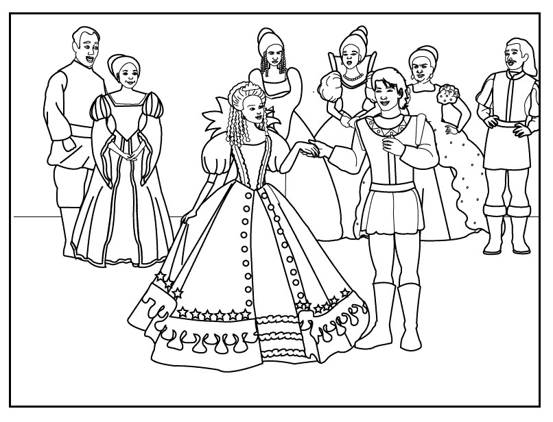 Kid Song kl101: Coloring pages cinderella