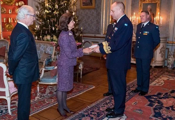 Queen Silvia's 75th birthday ceremony. The birthday reception took place in Princess Sibylla's Apartment