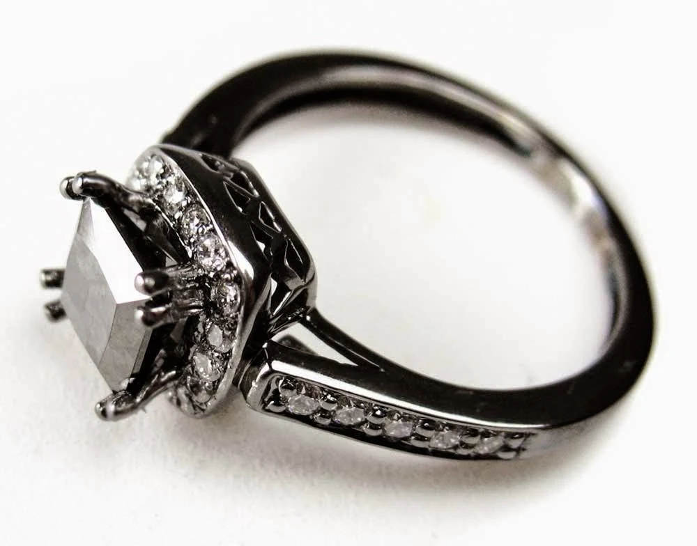 Stunning Wedding Rings Black Diamond Photo Nature
