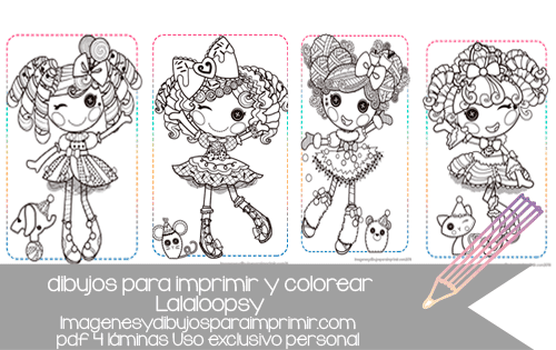 lalaloopsy para colorear