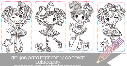 lalaloopsy para pintar