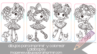 dibujos de lalaloopsy para imprimir