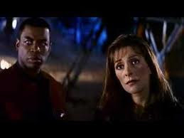 Geordie and Crusher Star Trek First Contact 1996 movieloversreviews.filminspector.com