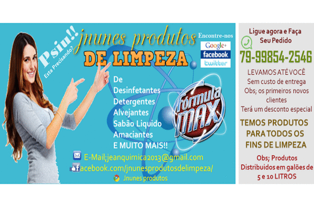 JN PRODUTOS DE LIMPEZA - pedidos (79) 3303-6813