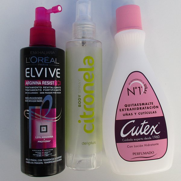 Body Spray Citronella / Quitaesmalte Extrahidratación Uñas y Cutículas / Loreal Elvive Arginina Resist X3