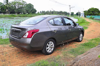 new Nissan sunny Dci rear view
