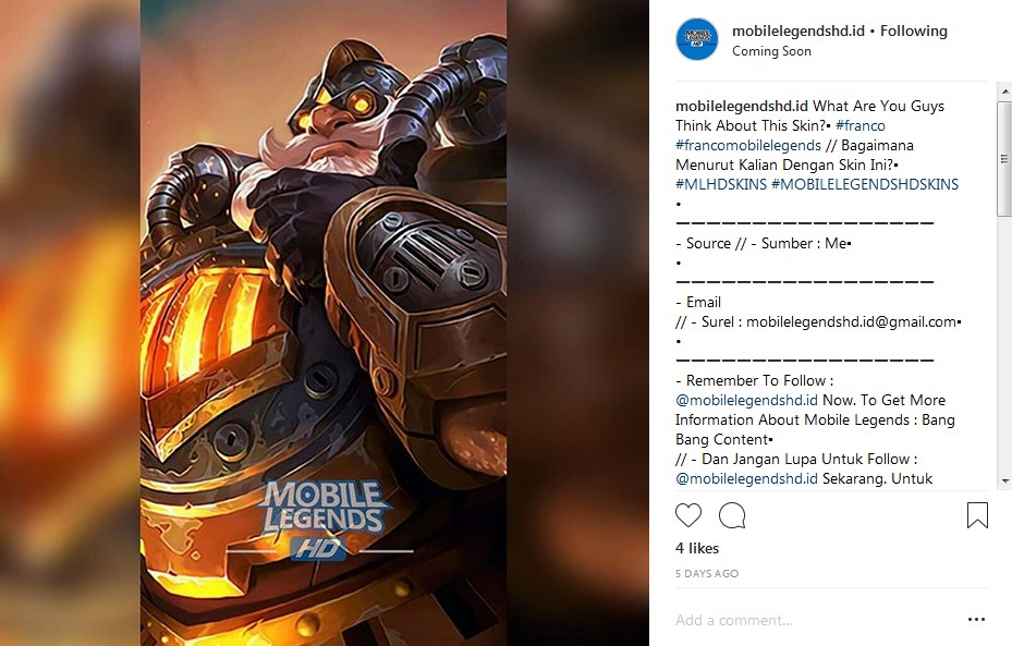 Wallpaper Mobile Legends Irumira