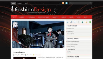FashionDesign Blogger Template