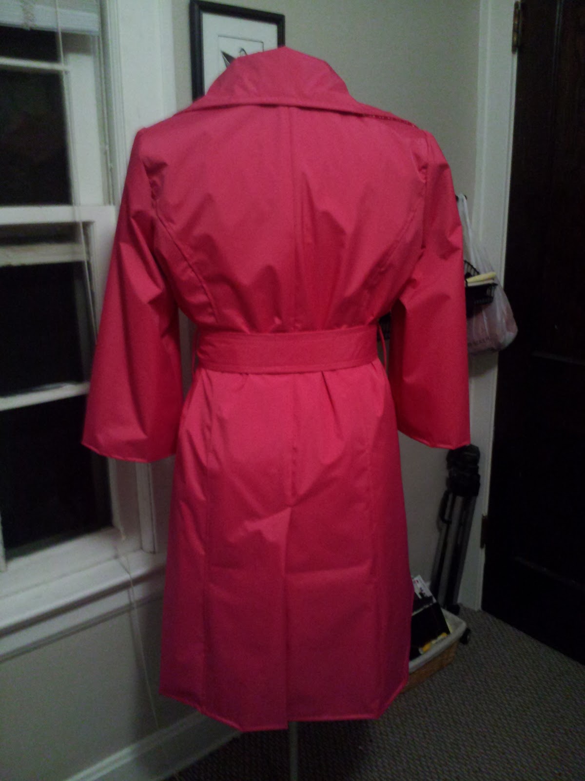 Sewing in Style: My Fabulous Pink Raincoat - McCalls 5525