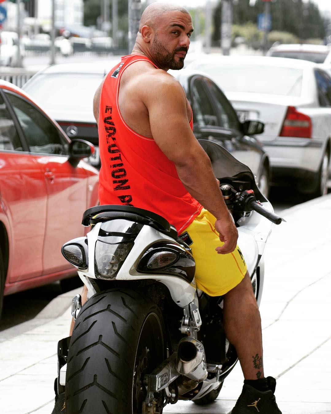 Muscle Lover Huge bodybuilder Telemachos Petrou from Cyprus