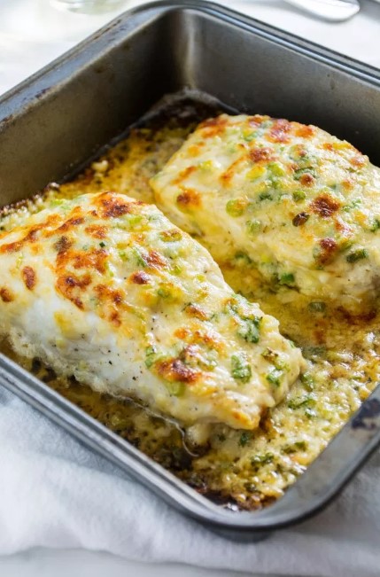 GARLIC PARMESAN BAKED HALIBUT GARLIC PARMESAN BAKED HALIBUT