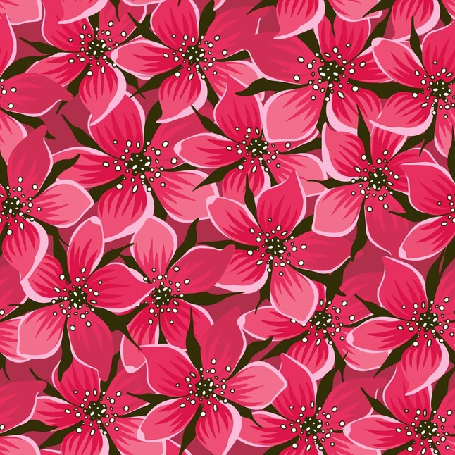 12 Free Floral Flowers Vector Patterns Graphics Download