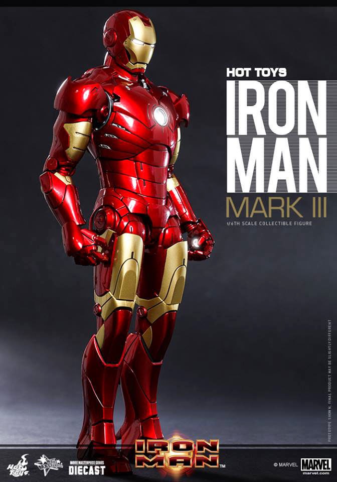 hot toys iron man mark 3 diecast