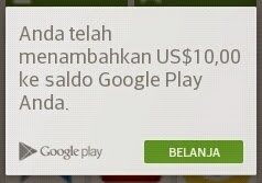 Redeem kode kupon ke Play Store di Indonesia resmi