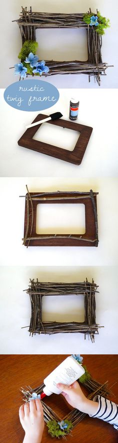 กรอบรูป DIY จากกิ่งไม้ กรอบรูป DIY จากกิ่งไม้