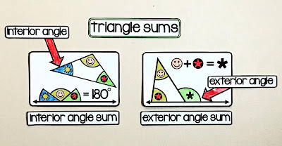 triangle sums in an 8th grade math word wall (also added to the Geometry word wall) triangle sums in an 8th grade math word wall (also added to the Geometry word wall)