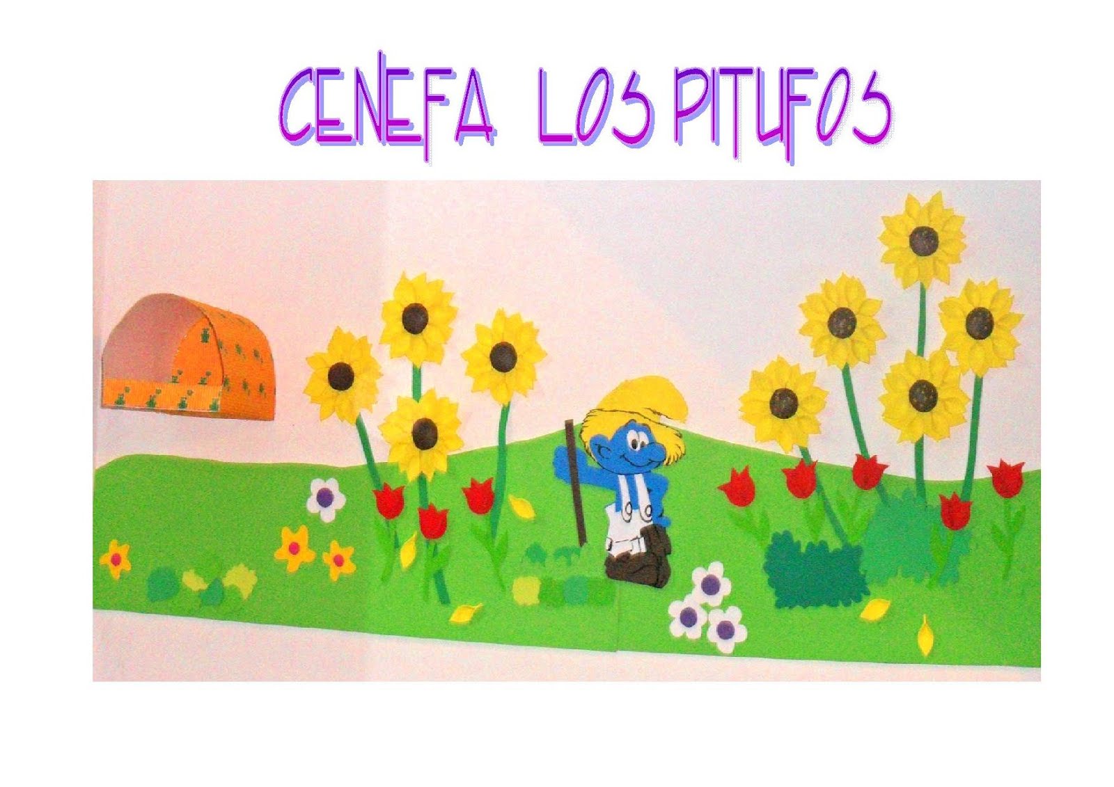 cenefas foami arte color cenefa en foamy de los pitufos cenefas foami arte color cenefa en foamy de los pitufos