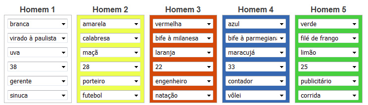 Problemas de Lógica - Racha Cuca