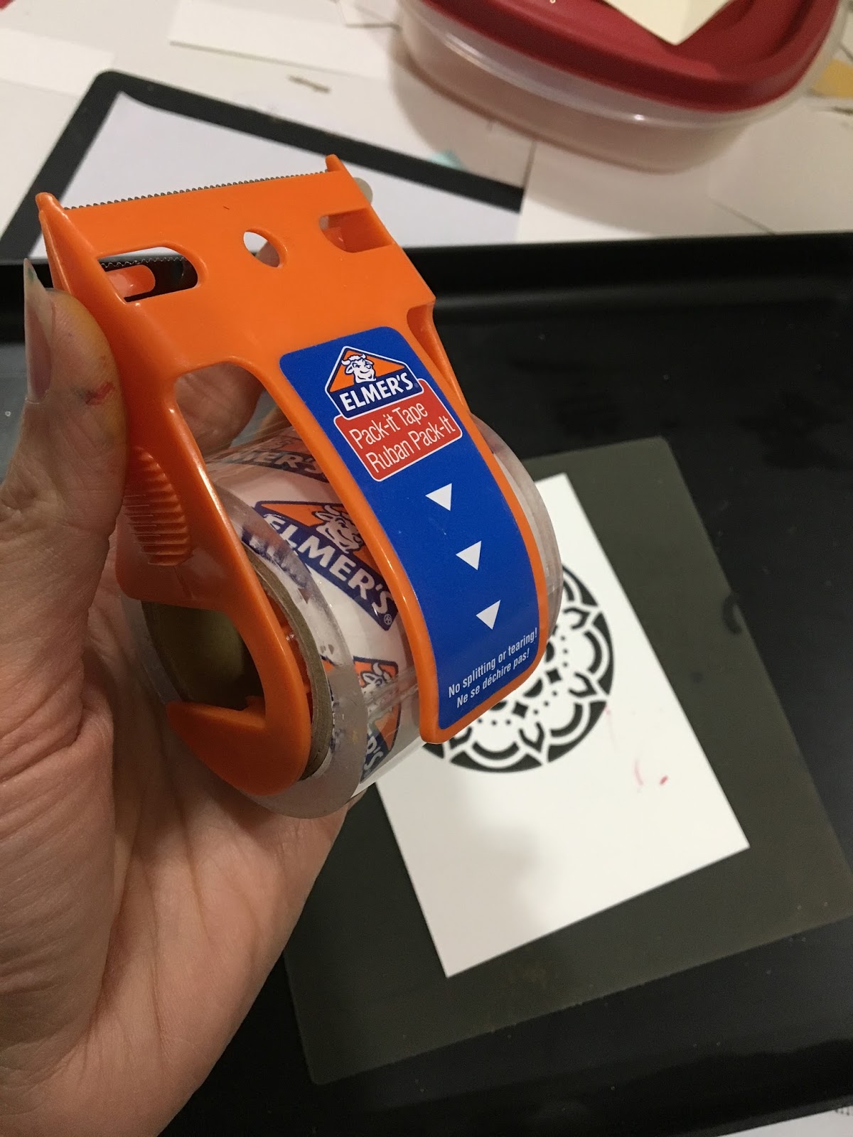 Tamara's Paper Trail Packing Tape and Glitter Tutorial