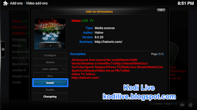How To Install Halow Live TV Addon For Kodi