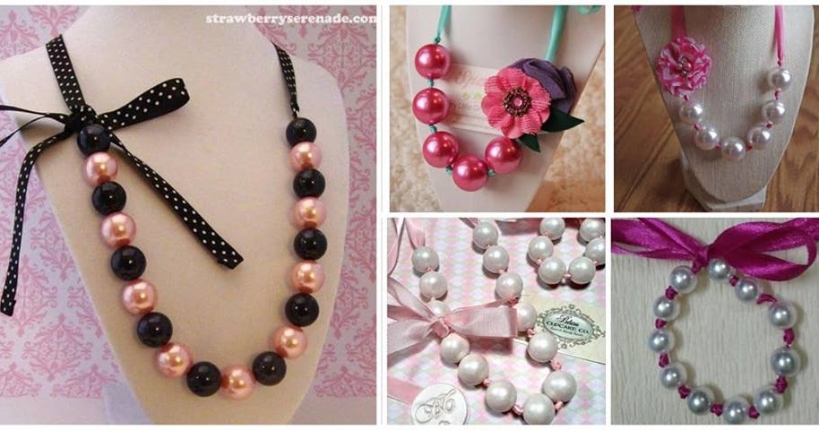 hacer collares y pulseras faciles con listones cuentas