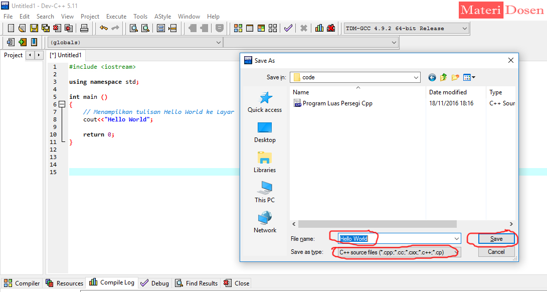 Membuat Hello World Di C Dengan Dev C Lengkap Penjelasan Membuat Hello World Di C Dengan Dev C Lengkap Penjelasan