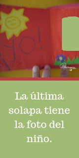 LIbro con solapas. La última foto es del niño Libro con solapas. Manualidades para niños pequeños. Tutorial paso a paso