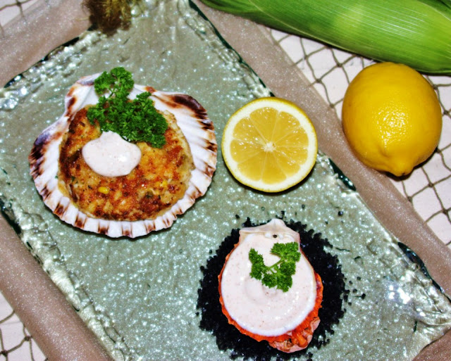 Menu Musings of a Modern American Mom Roasted Corn Crab Cakes with