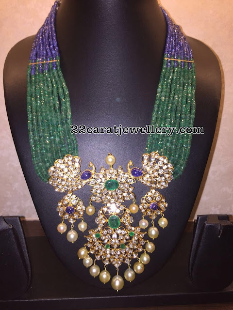 Emerald Beads Long Set by Sitara Jewellery Emerald Beads Long Set by Sitara Jewellery