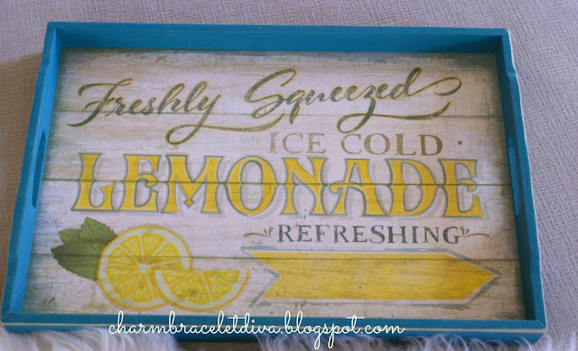 Sam's Club vintage inspired "Lemonade" serving trays 