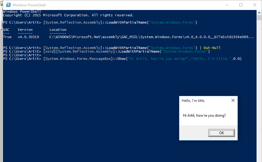 Message Box Powershell at Matthew Rine blog
