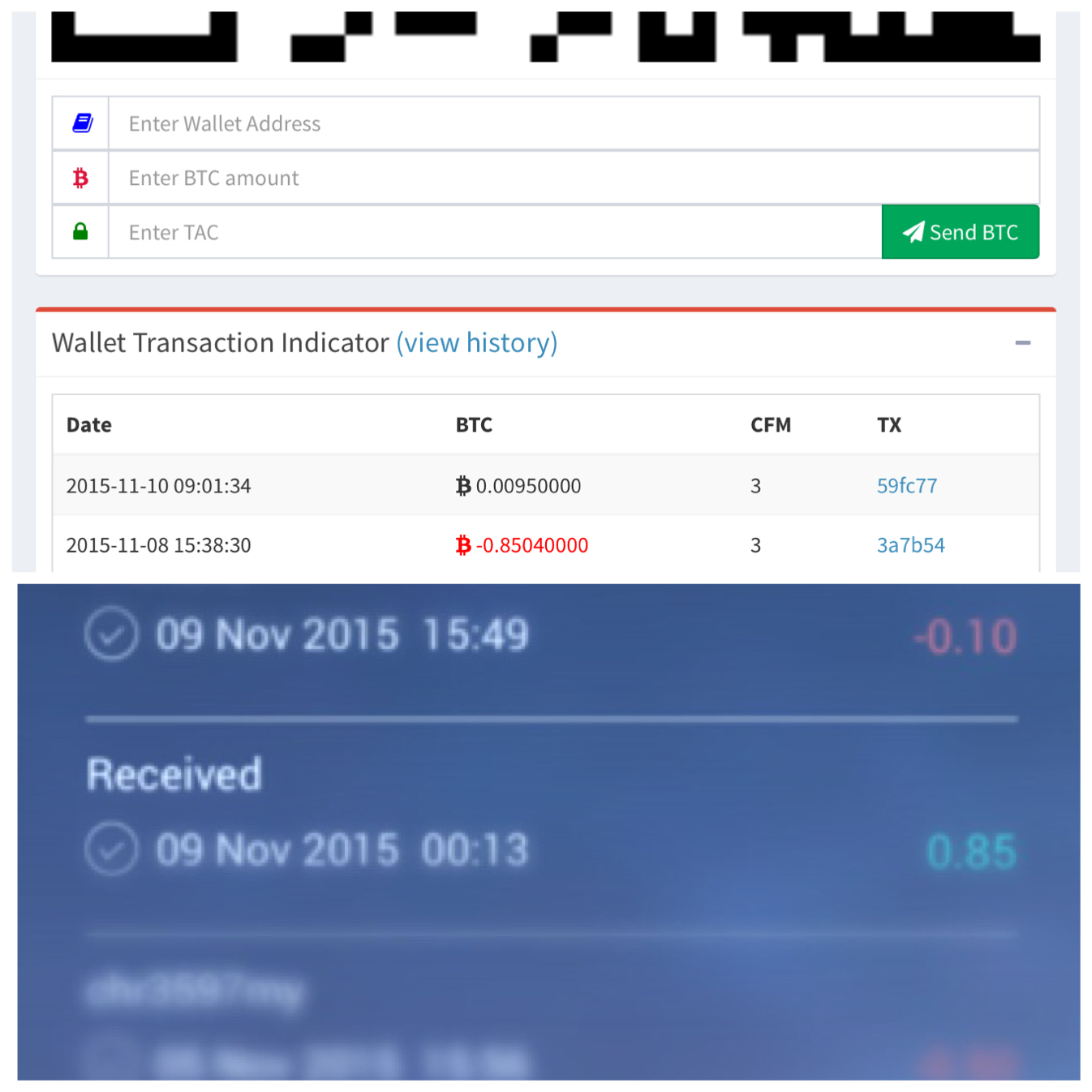 Enter wallet. Enter wallet address where you want to send втс.