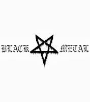 Black metal felirat pentarammával / vektoros pólóminta/ RockPont
