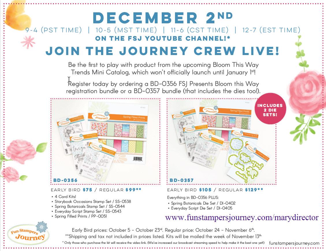 KreatesKards Journey FSJ Presents Bloom This Way Sneak Peek of New