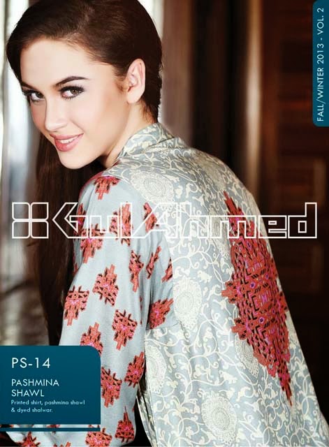 gul ahmed cape shawls