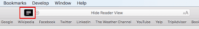 Close or Hide Reader view in new Safari on macOS High Sierra