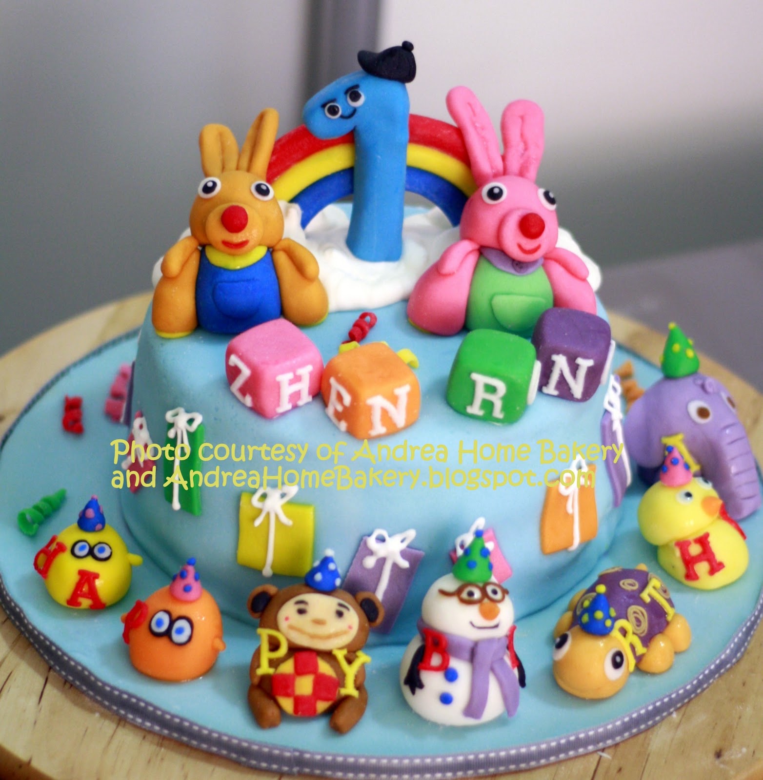 ANDREA HOME BAKERY (Mutiara Damansara) Home Baked with LOVE Baby TV cake for Zhen Rong