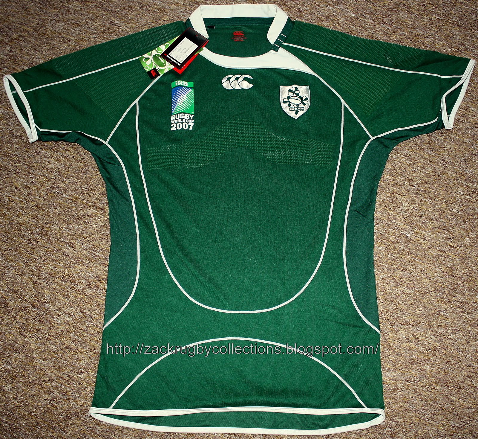 ireland rugby world cup jersey