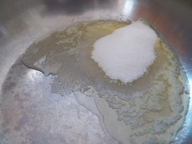 Melted butter and sugar for cornflakes