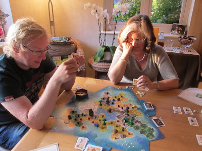 Tobago - The sun setting on the players of this treasure island game